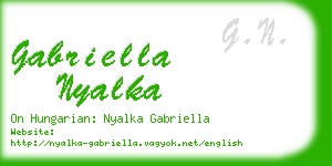 gabriella nyalka business card